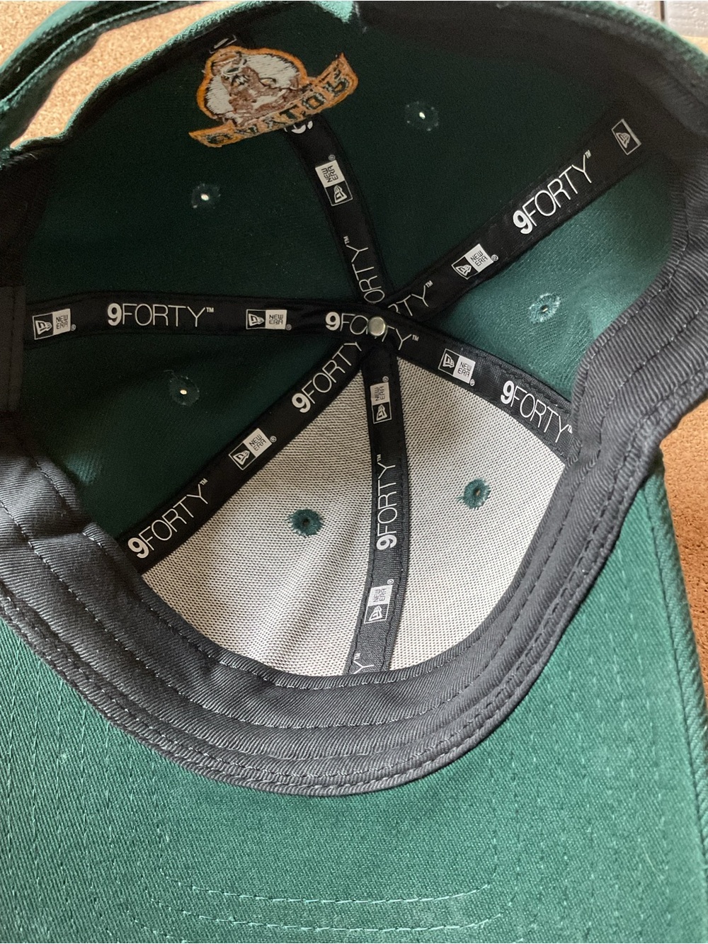 New Era Baylor University dark green adjustable baseball hat - Picture 4 of 6